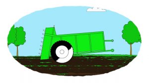 Мультик - Раскраска. Учим Цвета - Тракторные прицепы (часть 1)