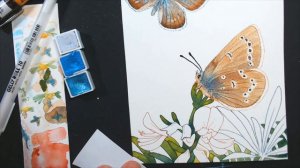 Xerces Butterfly Watercolor Painting, Saving Monarchs, Animal Artists Collective EXTINCT