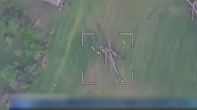 #Архив. Удар БПЛА-камикадзе "Куб-БЛА" по M777 ВСУ/Strike at the AFU M777 by "Kub-BLA" UAV-kamikaze