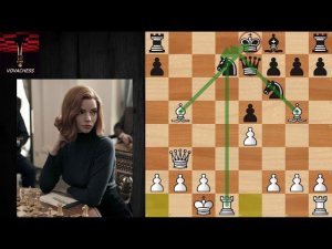 Яркая партия Морфи в сериале Ход королевы. Шахматы разбор партий