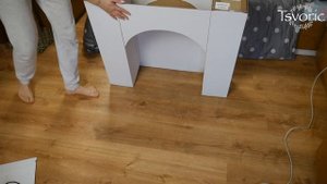 DIY cardboard fireplace / Камин из картона своими руками / DIY Tsvoric