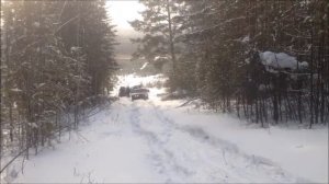 Покатушки на нивах 21 11 2016 Богучаны