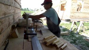 Экономим на шкантах при строительстве дома из бруса