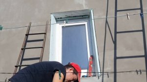 Откосы на окна ((Фасада))  из пенополистирола.
