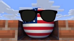 Russia and China - Building Wall [Countryballs Minecraft Animation]