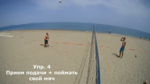 Тренировка по пляжному волейболу для двух человек. Тренировки по пляжному волейболу