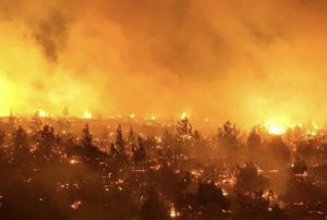 Пожар в Чили!!! Кадры с места трагедии!