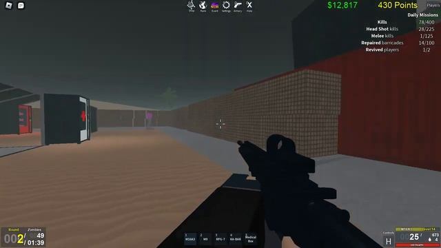 Роблокс "Zombie Uprising" смотреть онлайн