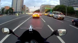 По вечерней Москве на Yamaha FZS 600 Fazer