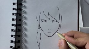 Как нарисовать Хомуру за 6 минут #ооцуцуки