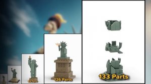 LEGO Statue of Liberty in Different Scales | Comparison