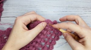 Лёгкий  и быстрый способ для укрепления края шали  ✅