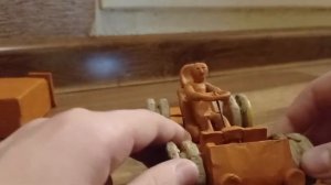 краш-тест машины из пластилина