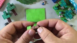 Майнкрафт: пластилиновый мультик и МК по лепке простого домика/Minecraft: plasticine animation