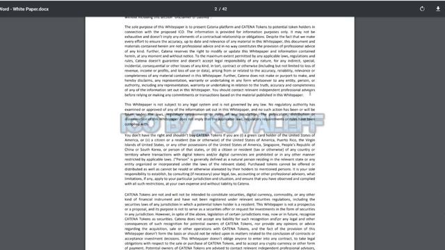 Обзор проекта Catena Whitepaper смотреть онлайн