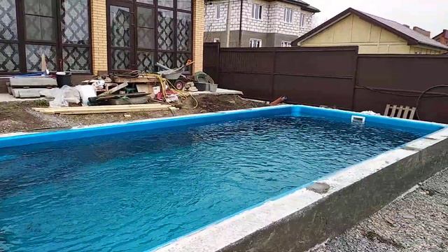 Монтаж композитного бассейна. AQUA ZONE ROSTOV .Строительство и монтаж бассейнов.
