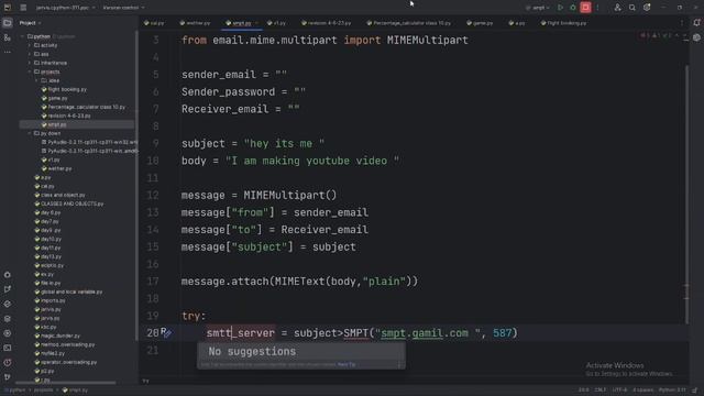Send E-mail using python. Python Email Sending Tutorial