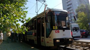 трамвай бкм-60102 120 пермь 5 маршрут (оборвалась запись)
