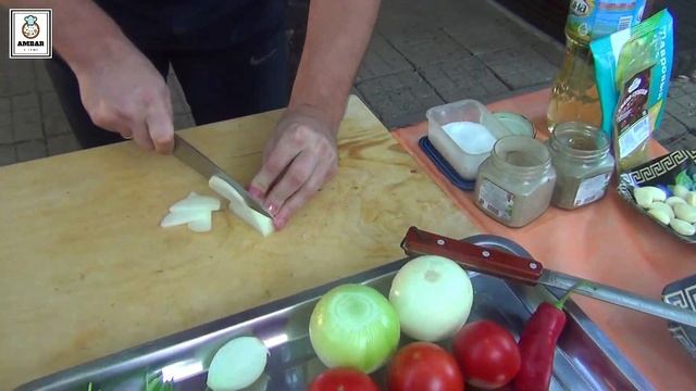 ЧАШУШУЛИ ИЗ СВИНИНЫ в КАЗАНЕ НА КОСТРЕ смотреть онлайн