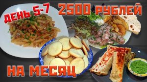 Выживаю месяц на 2500 рублей. День 5-7.