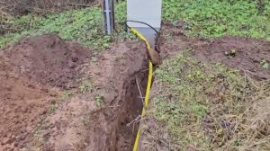 Завели электричество в дом