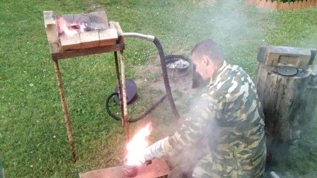 Кованный топор из молотка (forged axe) смотреть онлайн