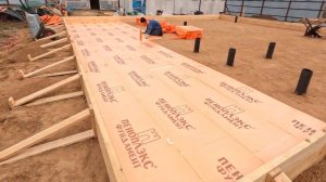 ДЕЛАЕМ ПЛИТНЫЙ ФУНДАМЕНТ 300 ММ НА СЛАБОМ ГРУНТЕ ДЛЯ ДВУХЭТАЖНОГО ДОМА