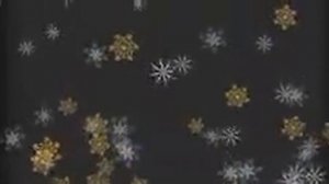 Футаж падающие красивые цветные снежинки