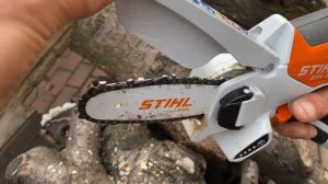 Пила STIHL для обрезки деревьев. Устройство для резки кустов и деревьев.