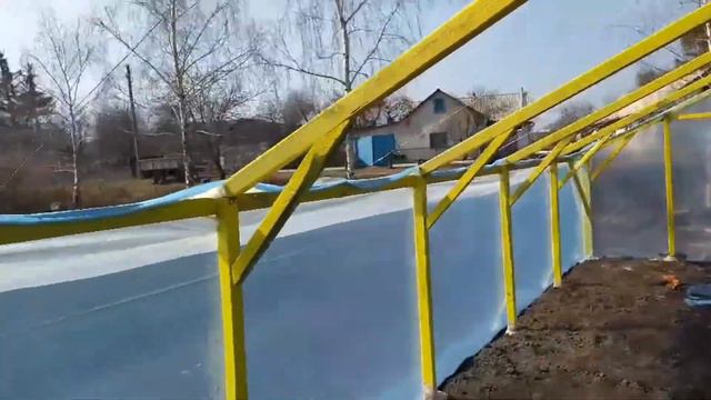 Накриття плівкою теплиці-розсадника ! #5