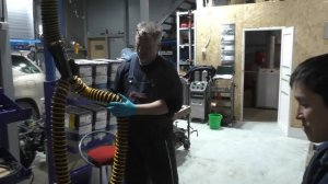 Sovplim - Вытяжка отработанных газов в нашей мастерской