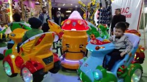 30 минут на игровой площадке в гипермаркете Самарканд Дарвоза  Детский поезд  качели, горки, шары