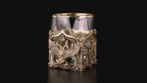 Бокал для виски Герб (Латунь, стекло)