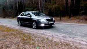Skoda superb 2 съемка со стороны