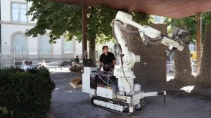 Швейцарский робот научился строить из щебня и проволоки