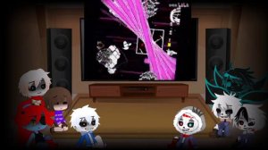 UNDERTALE & BAD SANSES REACT TO FORMER TIME TRIO PHASE 3 (REQUEST)