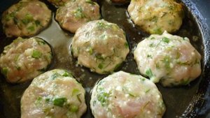 Куриные рубленые котлетки с творогом