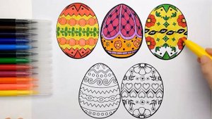 Пасха Праздник Яйца Раскраска Для Детей Easter Holiday Eggs Glitter Coloring Pages For Kids