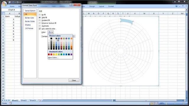 Making a Circumplex Chart in Excel by ExcelCharts.com