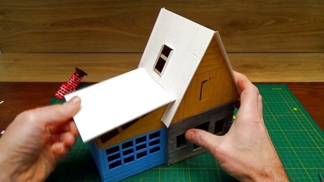 Как сделать домик из мультфильма ПРОСТОКВАШИНО. ДОМИК ИЗ КАРТОНА своими руками. DIY.