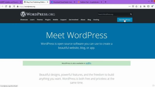 003 Getting The Tools - XAMPP |Visual Studio Code | Wordpress  For WordPress Theme Development