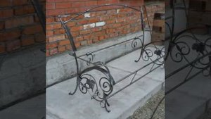 Кованая скамейка своими руками