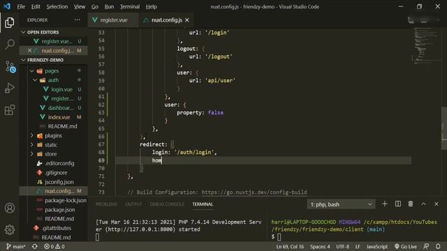 Friendzy: Laravel 8 API & Nuxt - Ep.#2 Authentication смотреть онлайн