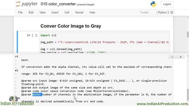 Change Image Color using Opencv Python cv2.cvtConvert() function | OpenCV Tutorial | Computer Visio