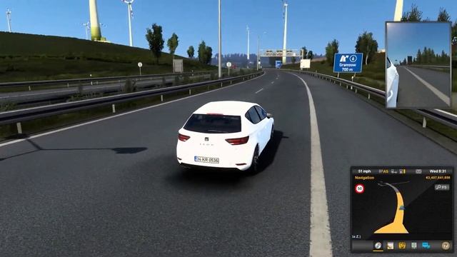 ETS2 1.42 Mods |Car Mod| - Get Out of City on Seat Leon V1.1 Mod смотреть онлайн