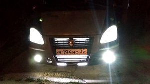 КиберГазель-4 СВЕТОДИОДНЫЕ ДХО ПТФ ПОДСВЕТКА РЕШЁТКИ РАДИАТОРА ЛИНЗЫ ПРОТИВОТУМАНКИ ЛЕНТА КОСЯК КЛЕ