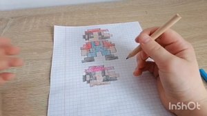 как рисовать Марио по клеточкам
