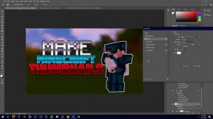 How To Make Minecraft THUMBNAILS On PHOTOSHOP (CC/2020) *TUTORIAL*