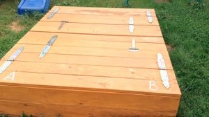 117.Супер песочница - раскладушка для детей своими руками.