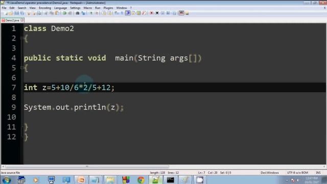 Operator Precedence in java (in Hindi) part- 1